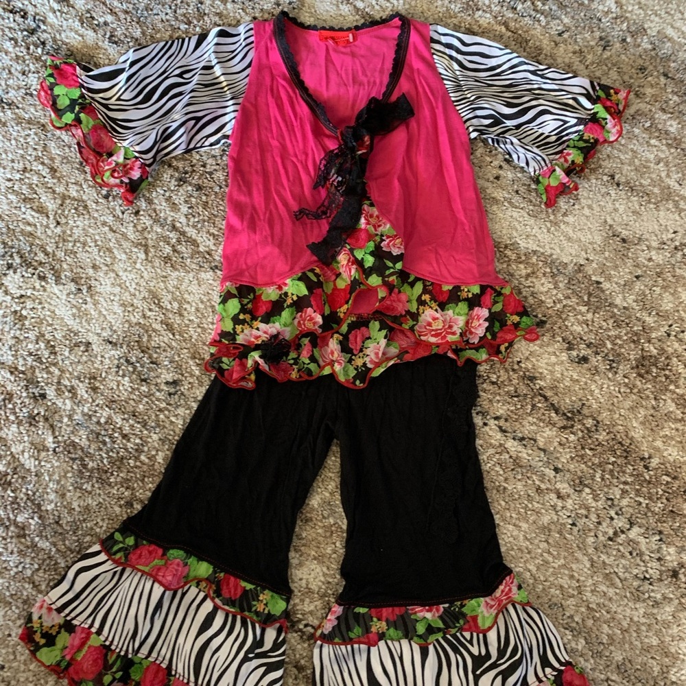 Toddler Satin Ruffle set